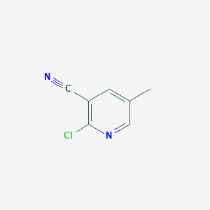 Chemical structure of 2-Chloro-5-methylnicotinonitrile