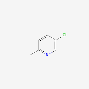 Chemical structure of 5-Chloro-2-methylpyridine