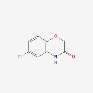 Chemical structure of 6-Chloro-2H-1,4-benzoxazin-3(4H)-one