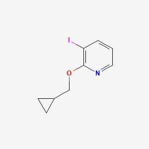 Chemical structure of 2-Cyclopropylmethoxy-3-iodo-pyridine