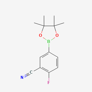 Chemical structure of 3-Cyano-4-fluorophenylboronic acid pinacol ester