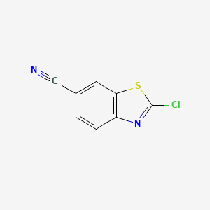 Chemical structure of 2-Chlorobenzothiazole-6-carbonitrile