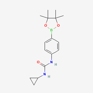 Chemical structure of 4-(3-Cyclopropylureido)benzeneboronic acid pinacol ester
