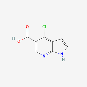 Chemical structure of 4-Chloro-1H-pyrrolo[2,3-b]pyridine-5-carboxylic acid