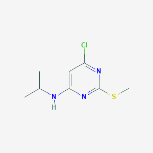 Chemical structure of 4-Chloro-6-isopropylamino-2-methylthiopyrimidine