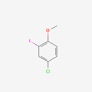 Chemical structure of 4-Chloro-2-iodoanisole