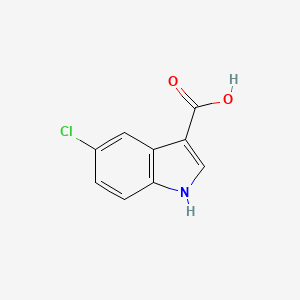 Chemical structure of 5-Chloro-1H-indole-3-carboxylic acid