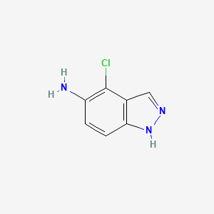 Chemical structure of 4-Chloro-1H-indazol-5-amine