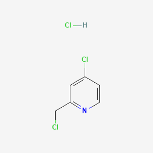 Chemical structure of 4-Chloro-2-(chloromethyl)pyridine hydrochloride