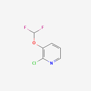 Chemical structure of 2-Chloro-3-(difluoromethoxy)pyridine