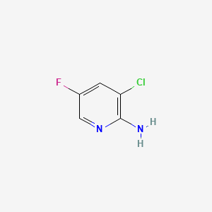 Chemical structure of 3-Chloro-5-fluoropyridin-2-amine