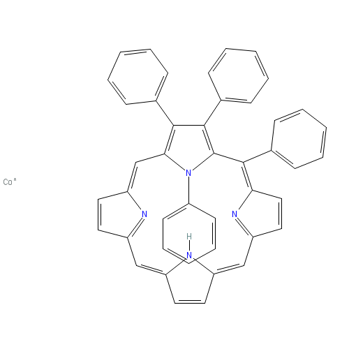 Chemical structure of Cobalt(II) Tetraphenylporphyrin
