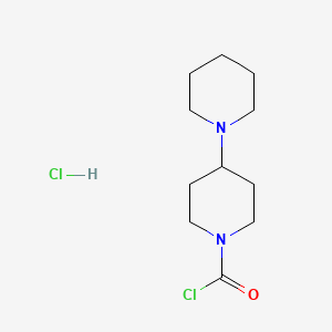 Chemical structure of 1-Chlorocarbonyl-4-piperidinopiperidine hydrochloride
