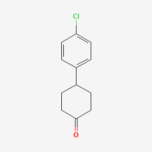 Chemical structure of 4-(4-Chlorophenyl)cyclohexanone