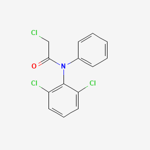 Chemical structure of 2-Chloro-N-(2,6-dichlorophenyl)-N-phenylacetamide