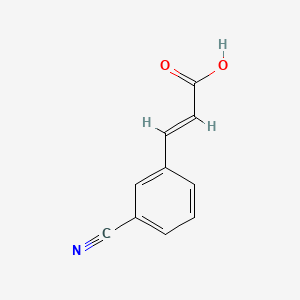 Chemical structure of 3-(3-Cyanophenyl)acrylic acid