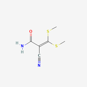 Chemical structure of 2-Cyano-3,3-bis(methylthio)acrylamide