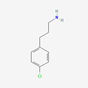 Chemical structure of 3-(4-Chlorophenyl)propan-1-amine