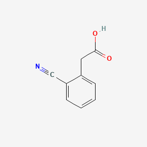 Chemical structure of 2-Cyanophenylacetic Acid