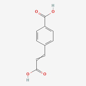 Chemical structure of 4-(2-Carboxyvinyl)benzoic acid