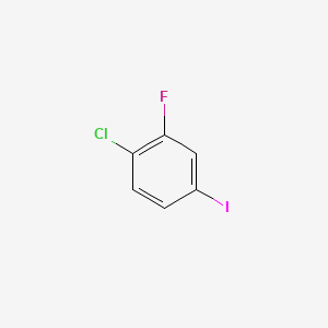 Chemical structure of 4-Chloro-3-fluoroiodobenzene