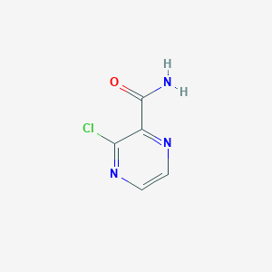 Chemical structure of 3-Chloropyrazine-2-carboxamide