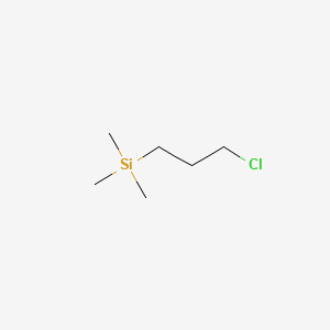 Chemical structure of 3-Chloropropyl Trimethylsilane