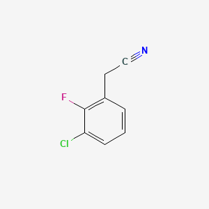 Chemical structure of 3-Chloro-2-fluorophenylacetonitrile