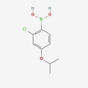 Chemical structure of (2-Chloro-4-isopropoxyphenyl)boronic acid