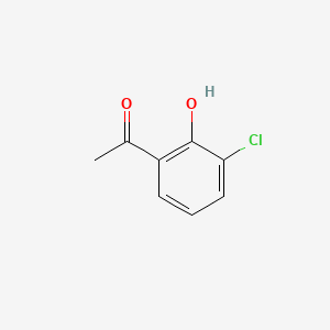 Chemical structure of 1-(3-Chloro-2-hydroxyphenyl)ethanone