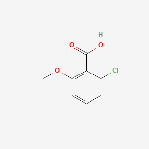 Chemical structure of 2-Chloro-6-methoxybenzoic acid