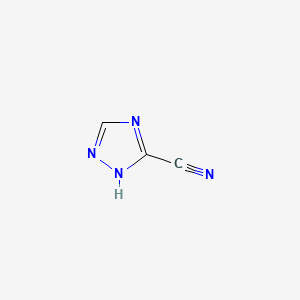 Chemical structure of 3-Cyano-1,2,4-triazole