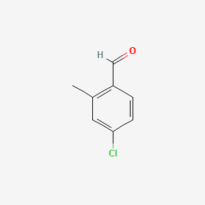 Chemical structure of 4-chloro-2-methylbenzaldehyde
