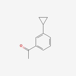 Chemical structure of 1-(3-Cyclopropylphenyl)ethanone