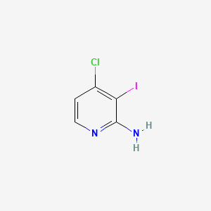 Chemical structure of 4-Chloro-3-iodopyridin-2-amine