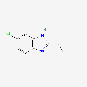Chemical structure of 6-Chloro-2-propyl-1H-benzo[d]imidazole