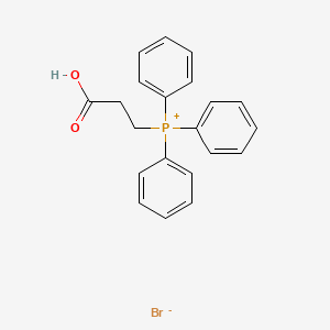 Chemical structure of (2-Carboxyethyl)triphenylphosphonium bromide