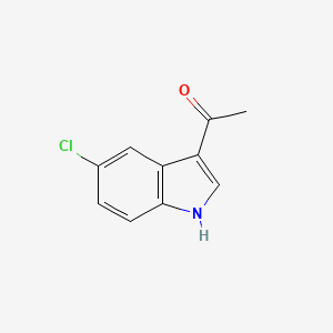 Chemical structure of 1-(5-Chloro-1H-indol-3-yl)ethanone