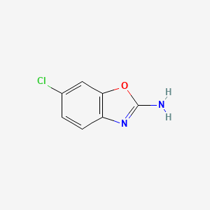 Chemical structure of 6-Chloro-1,3-benzoxazol-2-amine