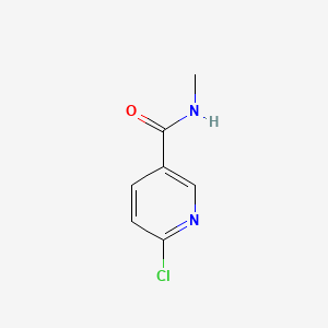 Chemical structure of 6-Chloro-N-methylnicotinamide