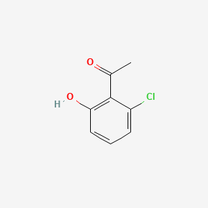 Chemical structure of 1-(2-Chloro-6-hydroxyphenyl)ethanone