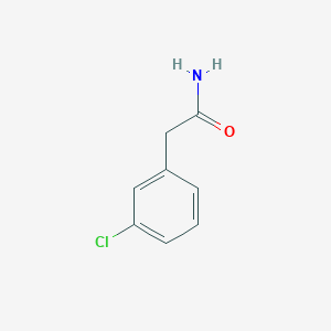 Chemical structure of 2-(3-Chlorophenyl)acetamide
