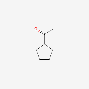 Chemical structure of 1-Cyclopentylethanone