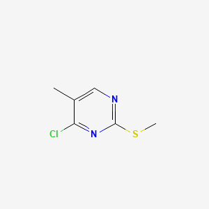 Chemical structure of 4-Chloro-5-methyl-2-(methylthio)pyrimidine