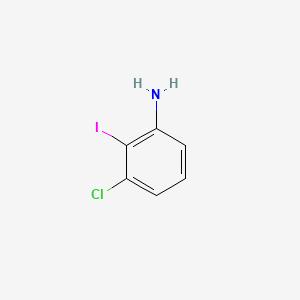 Chemical structure of 3-Chloro-2-iodoaniline