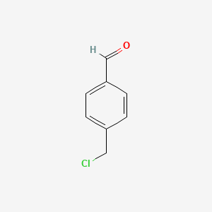 Chemical structure of 4-(Chloromethyl)benzaldehyde
