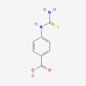 Chemical structure of 1-(4-Carboxyphenyl)-2-thiourea