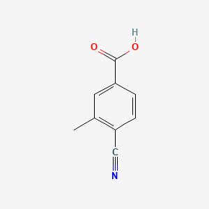 Chemical structure of 4-Cyano-3-methylbenzoic acid