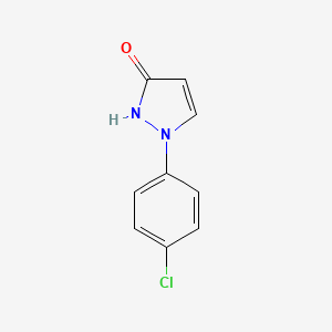Chemical structure of 1-(4-Chlorophenyl)-1H-pyrazol-3-ol