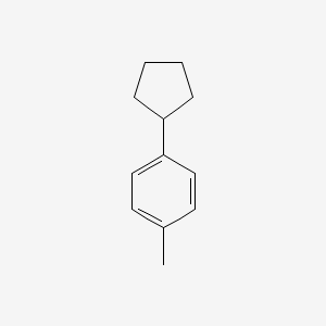 Chemical structure of 1-Cyclopentyl-4-methylbenzene